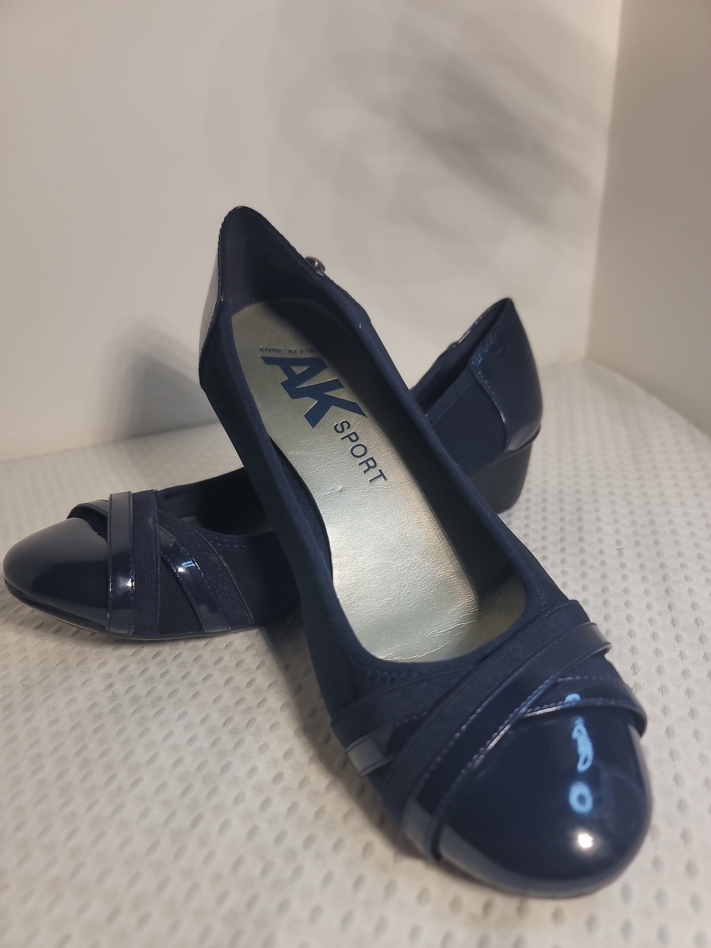 Navy Women's Low Heel Pumps Anne Klein